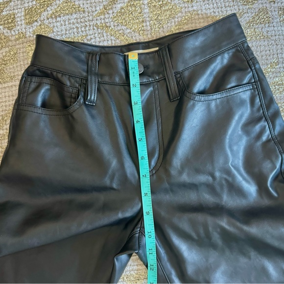 The Petite Perfect Vintage Straight Jean: Faux Leather Edition - Picture 4 of 6